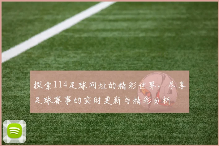 探索114足球网址的精彩世界，尽享足球赛事的实时更新与精彩分析